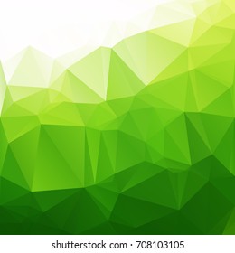 Green Polygonal Mosaic Background, Creative Design Templates