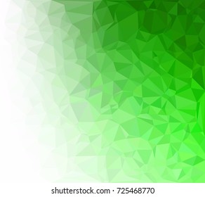 Green Polygonal Mosaic Background, Creative Design Templates