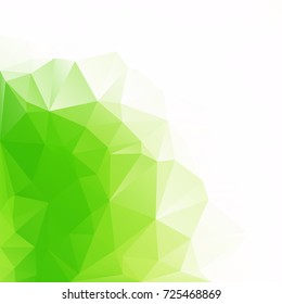 Green Polygonal Mosaic Background, Creative Design Templates