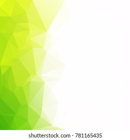 Green Polygonal Mosaic Background, Creative Design Templates