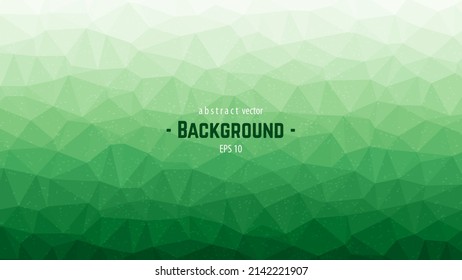Green Polygonal Mosaic Background, Low Poly Style, Vector illustration, Business Design Templates