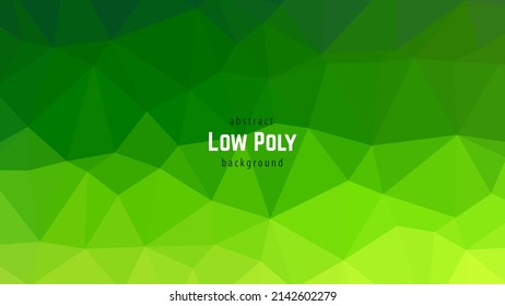 Fondo de mosaico poligonal verde, bajo estilo polaco, ilustración vectorial, plantillas de diseño empresarial