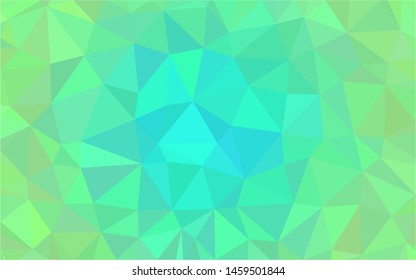 Green polygonal mosaic background. Used for presentation, information, technology, website, poster, business, work.
