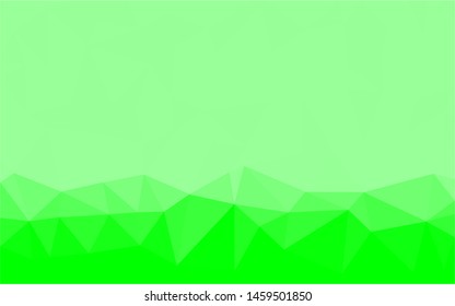 Green polygonal mosaic background. Used for presentation, information, technology, website, poster, business, work.