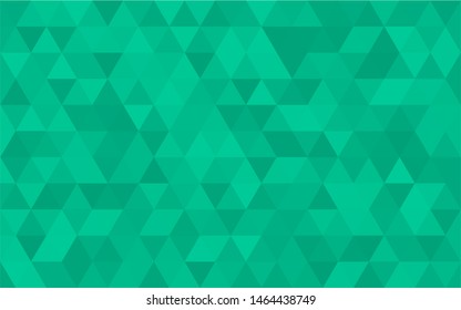 green polygonal mosaic background. Used for presentation, information, technology, website, poster, business, work.