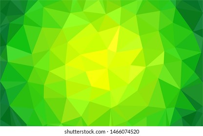 Green polygonal mosaic background. Used for presentation, information, technology, website, poster, business, work.