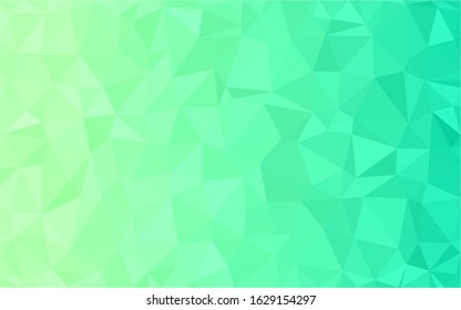 Green polygonal mosaic background, Vector illustration, Used for presentation, information, technology, website, poster, business, work.