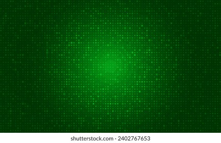 Green pop art background in retro style with halftone dots design.