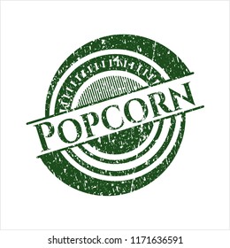 Green Popcorn distressed with rubber seal texture