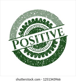 Green Positive distress rubber stamp with grunge texture