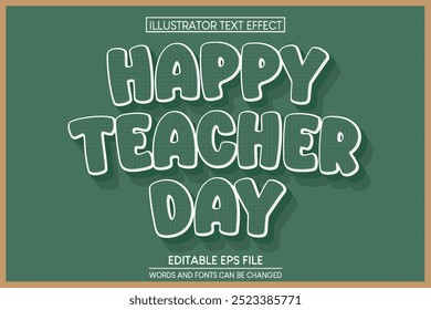 A green poster that says happy teachers day on it