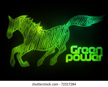 Fundo conceitual de energia verde