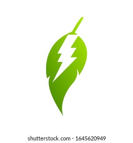 Icono del elemento Diseño de energía verde del vector