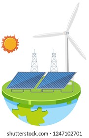 A green power energy illustration