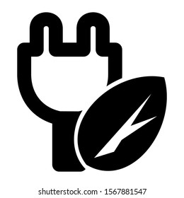 green power icon isolated sign symbol vector illustration - high quality black style vector icons
