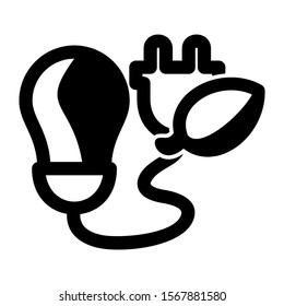 green power icon isolated sign symbol vector illustration - high quality black style vector icons
