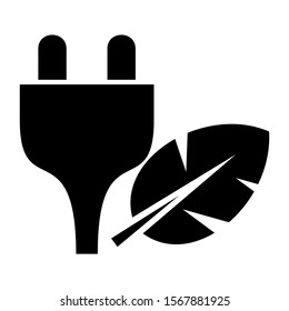 green power icon isolated sign symbol vector illustration - high quality black style vector icons
