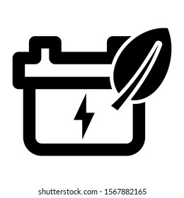 green power icon isolated sign symbol vector illustration - high quality black style vector icons
