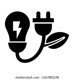 green power icon isolated sign symbol vector illustration - high quality black style vector icons
