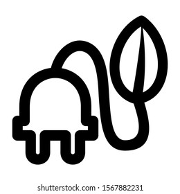 green power icon isolated sign symbol vector illustration - high quality black style vector icons
