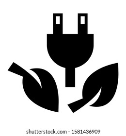 green power icon isolated sign symbol vector illustration - high quality black style vector icons
