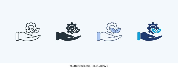 Green Practices Multiple Style Icon Collection