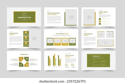  Green Presentation Template and Green Yellow Agriculture Company Presentation 