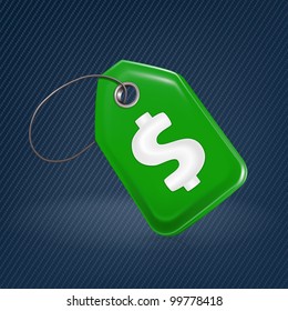 Green price tag