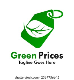 Ilustración del logotipo de diseño de precios verdes