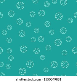 Green Processor icon isolated seamless pattern on green background. CPU, central processing unit, microchip, microcircuit, computer processor, chip.  Vector Illustration