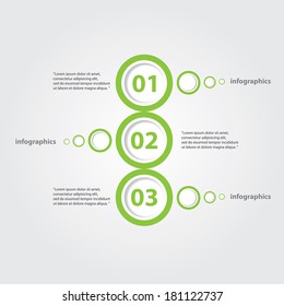 green progress paper banners / can be used for infographics / numbered banners / horizontal cutout lines / graphic or website layout vector