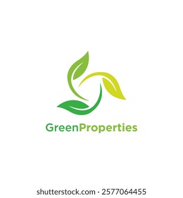 Green Properties Logo Natural Simple