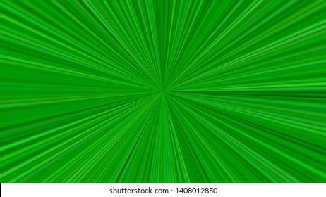 Green psychedelic geometrcial speed concept background - vector starburst design