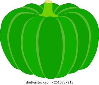 Green pumpkin 3.
An illustration of a green pumpkin.