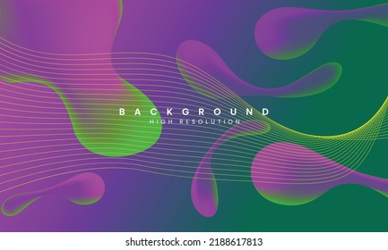 Green Purple Abstract Background. Abstract Logo As The Main Image, Then There's A Little Sequence Accent There