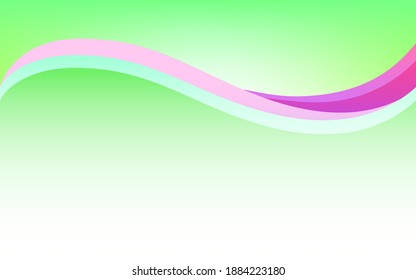 Green Purple abstract curve pattern background