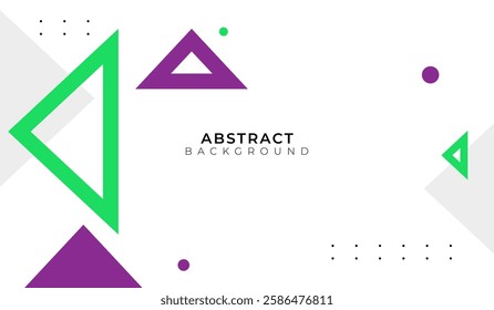 Green and purple abstract geometric background vector illustration