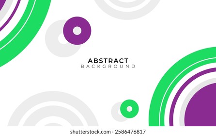 Green and purple abstract geometric background vector illustration