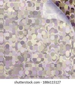 imagen de fondo púrpura verde ornamento abstracto con esquina blanca