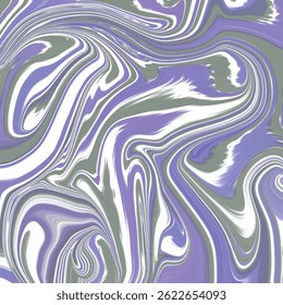 Green and Purple Marble Fluid Texture Background