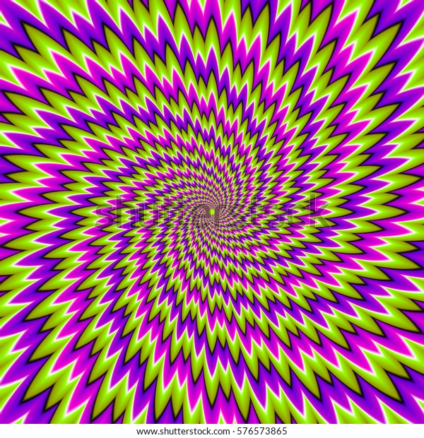 Green Purple Pink Spirals Optical Expansion Stock Vector (Royalty Free ...