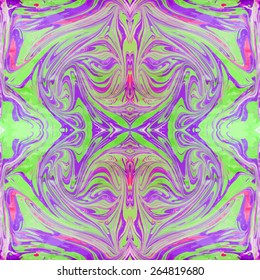 green and purple seamless  artwork texture ebru,  drawing on the water abstract background