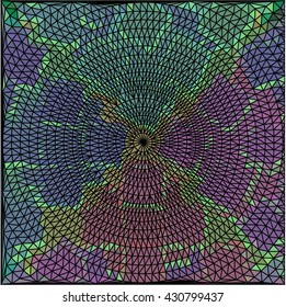 Green purple triangle circle business background