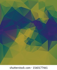 Green Purple Triangles Abstract Background