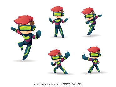 Free Vector  Character playing videogame