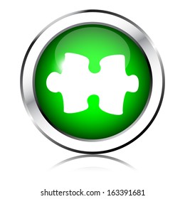 Green puzzle icon