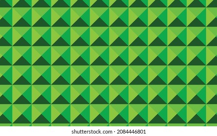 Green pyramid background vector design