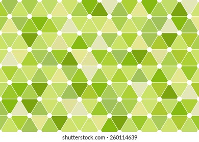 Green Quincunx Seamless Triangle Pattern Vector