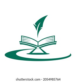 green quran vector icon simple and elegant design