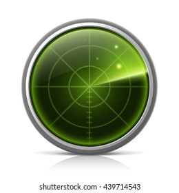 Green radar screen
